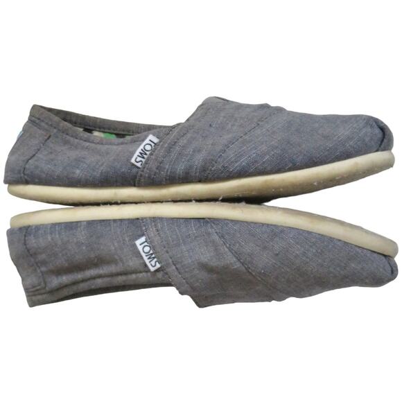 Toms Slip On Shoes Casual Flats Grey 7.5 - Picture 4 of 9